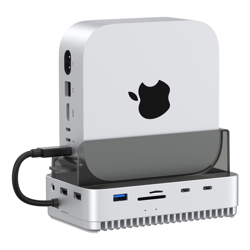 Mac mini M4 docking stanica a M.2 kryt na disk, stolové úložisko vo vertikálnej skrinke, 40 Gbps, model 61, bez externej napájania