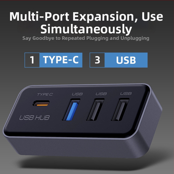 USB 3.0 rozšírenie centrálnej konzoly pre Tesla Model Y a obnovený Model 3, 4-portový hub pre glove box, Model T22, bez externého napájania