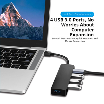 USB 3.0 dokovacia stanica 5-v-1 s HDMI 4K60Hz, USB hub 3 porty, kábel 0,15 m, bez externého napájania