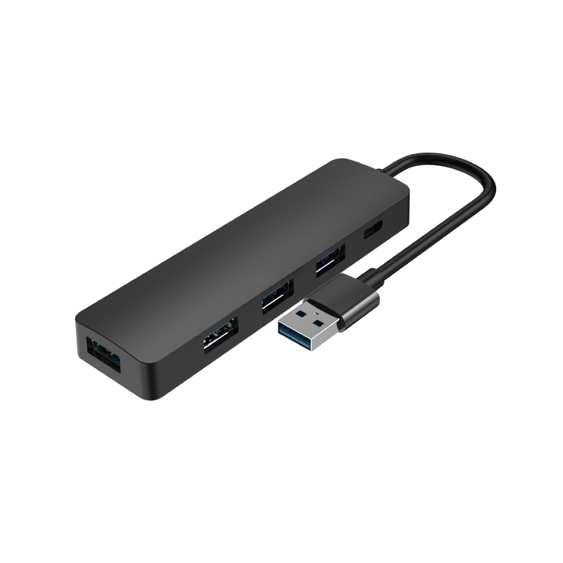 Stație de andocare USB 3.0 5 în 1 cu HDMI 4K60Hz, hub USB cu 3 porturi, cablu 0,15 m, fără alimentare externă