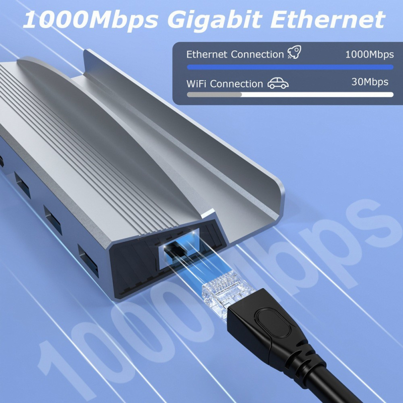 Steam Deck dokovacia stanica, 6-v-1 Type-C, 5 Gbps prenos, bez externého napájania