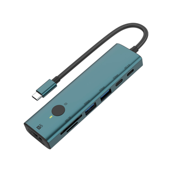 Onten UC127+ Type-C dockingová stanica s obrazovkou, 7-in-1 vysokorýchlostný USB hub, 5 Gbps, pre Apple Mac