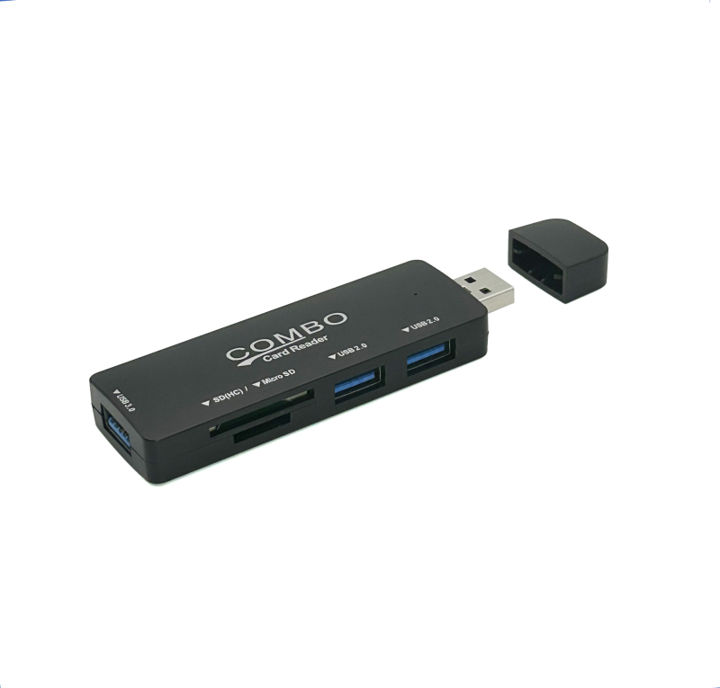 Neutral C-22 USB 3.0 hub s čitačem SD/TF kartice i docking stanicom, napajan putem USB