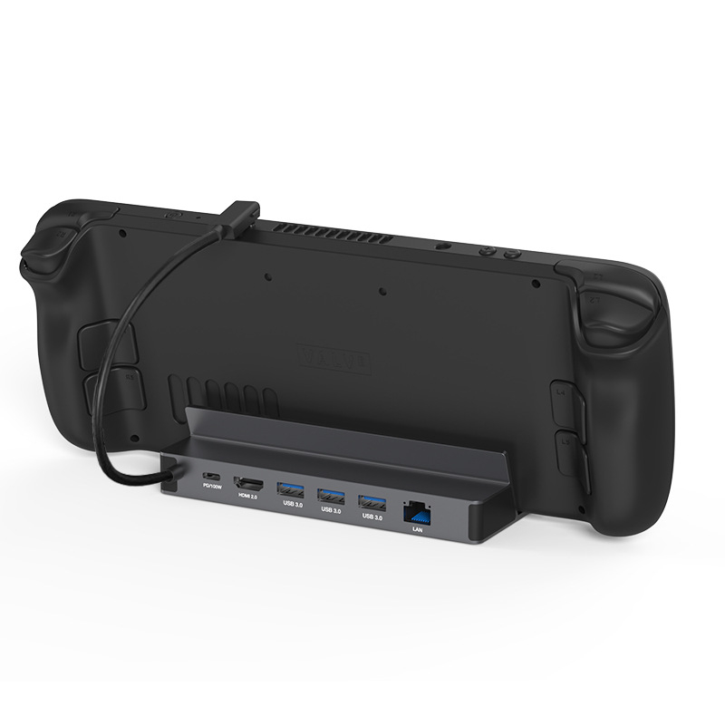 ROG Steam Deck USB-C dok, hub 1–6, 5 Gbps, 10 cm kábel, bez externého napájania