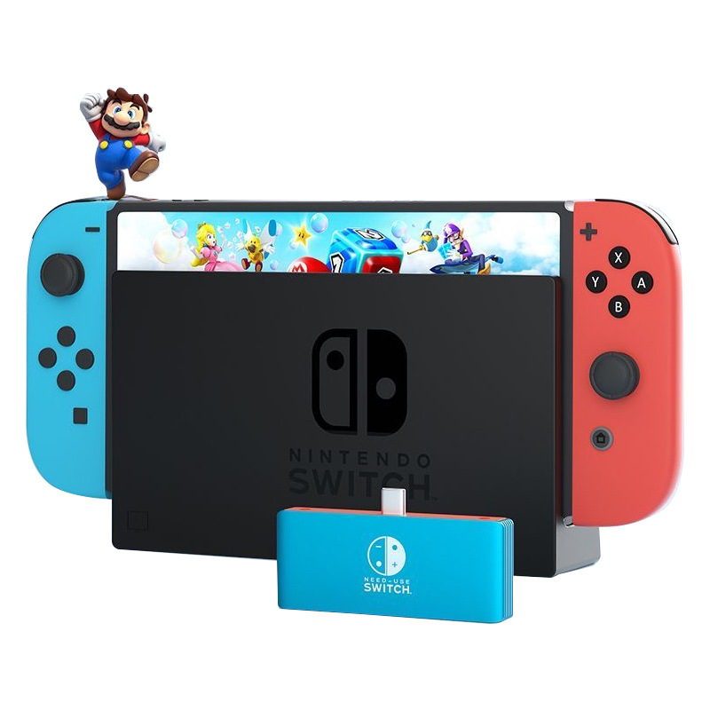 Nintendo Switch USB-C–HDMI kábel – 4K kimenet, 5 Gbps átvitel, külső tápegység, 3‑in‑1 kialakítás, hossz 0,1 m