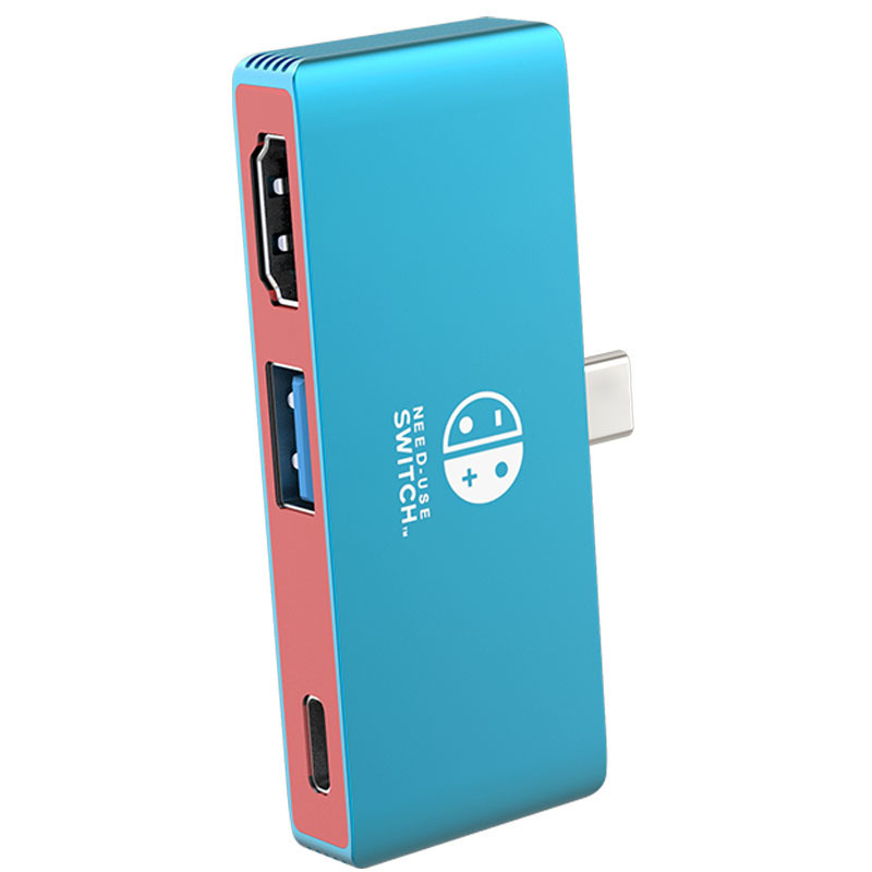 Nintendo Switch USB-C–HDMI kábel – 4K kimenet, 5 Gbps átvitel, külső tápegység, 3‑in‑1 kialakítás, hossz 0,1 m