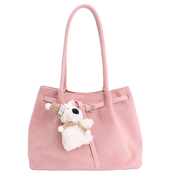 PU tote táska városi minimalist stílussal, vízszintes négyzetes forma, mágneszár, poliészter bélés