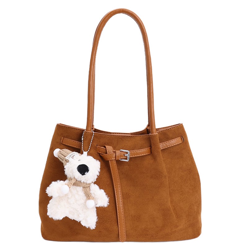 PU tote táska városi minimalist stílussal, vízszintes négyzetes forma, mágneszár, poliészter bélés