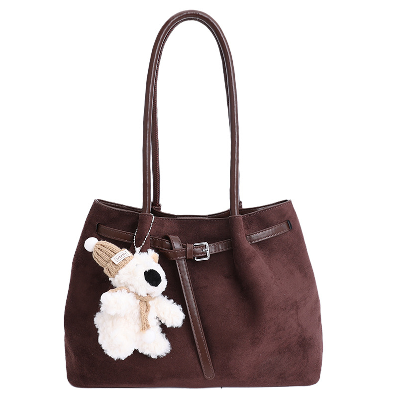 PU tote táska városi minimalist stílussal, vízszintes négyzetes forma, mágneszár, poliészter bélés