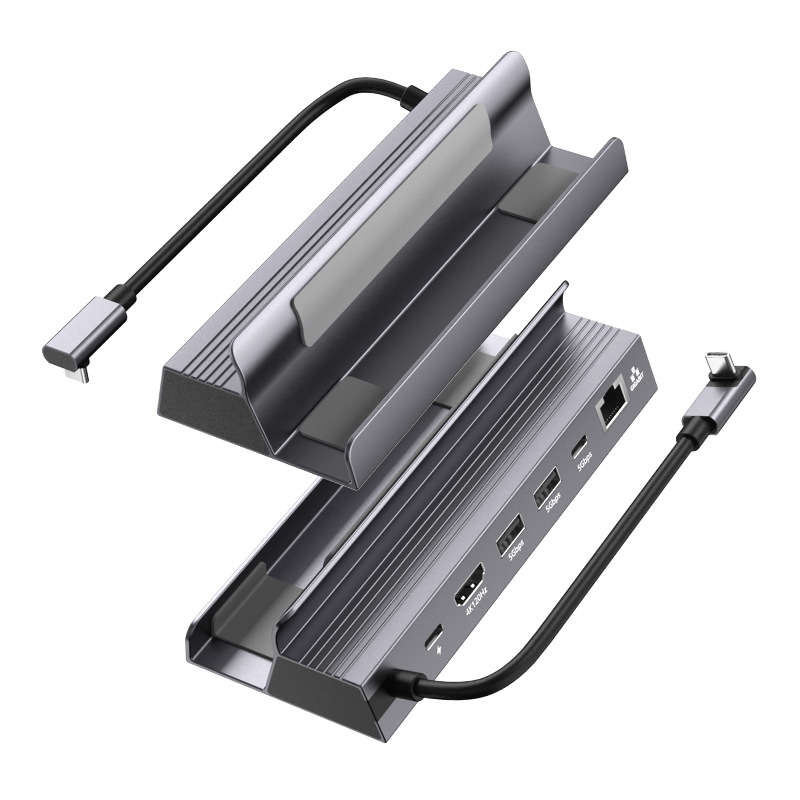 Šest-u-jednom prijenosni docking stanica s aluminijskim kućištem, Type-C sučeljem, 4K120Hz rezolucijom i brzinom prijenosa 5 Gbps