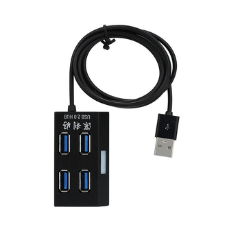 USB 2.0 4-portos hub, T-alakú bővítő, 1–4 osztó, USB-ről táplált