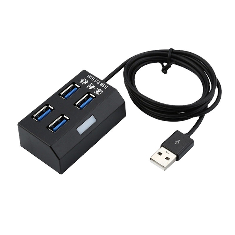 USB 2.0 4-portos hub, T-alakú bővítő, 1–4 osztó, USB-ről táplált