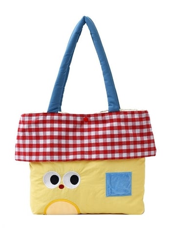 Női tote táska textil anyagból, vízszintes négyszögletes forma, cipzáras zárás, poliészter bélés, friss és édes stílus