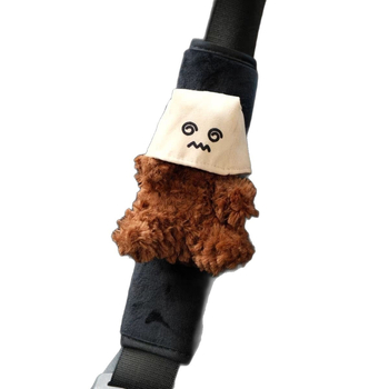 Obloga za auto sigurnosni pojas, pliš dekor s motivom West Highland, Trendy cool bear, podrijetlo Yiwu