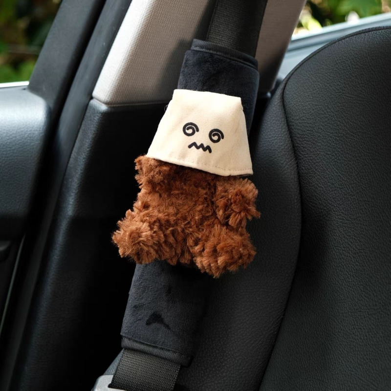 Obloga za auto sigurnosni pojas, pliš dekor s motivom West Highland, Trendy cool bear, podrijetlo Yiwu