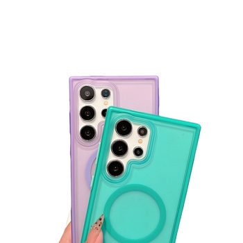 Samsung S24 Ultra vāciņš – magnētisks, drošs pret kritieniem, pret pirkstu nospiedumiem, plāna sērija (TPU+PC, injekcijas veidnē, 2-in-1)