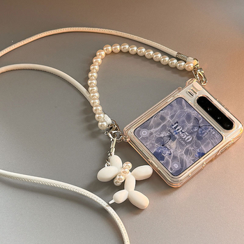 Θήκη Huawei PuraX - Διαφανής αναδιπλούμενη θήκη με μαγνητικό μεντεσέ και ιμάντα μεταφοράς