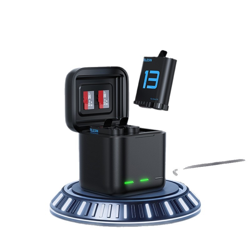 GP13 baterija s dvostrukim lukom za GoPro HERO13 — dugotrajna LiPo baterija, model GP13, šifra proizvoda S0-btr-06-tgp, marka Telesin