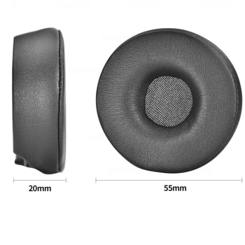 Kožený obal pre slúchadlá Jabra Engage 55/65/75, binaurálne stereo kryty na slúchadlá, OEM spracovanie, jednovrstvé balenie