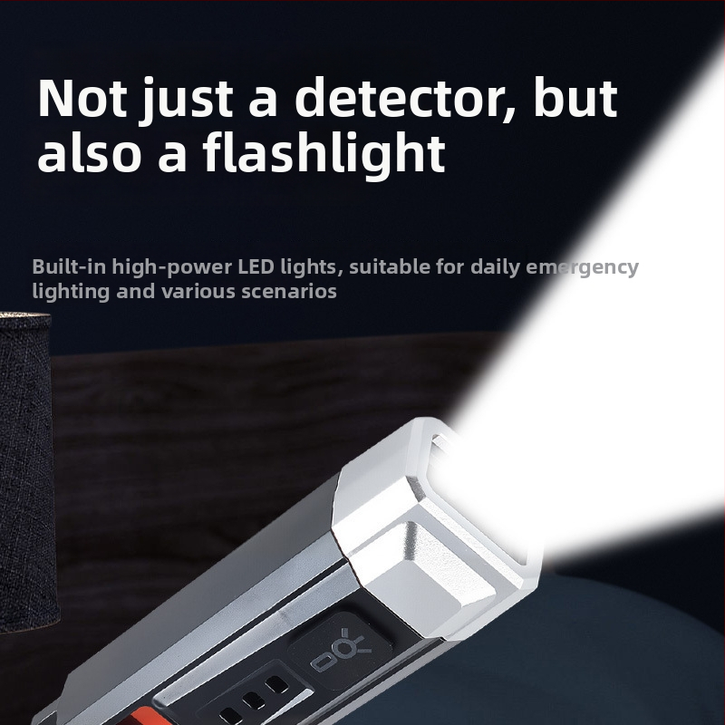 LED vaizdo kameros aptikimo žibintas – kompaktiškai nešiojamas avarinio apšvietimo lemputė, 3W, 110mAh, įkraunamas, spindulys iki 50 m