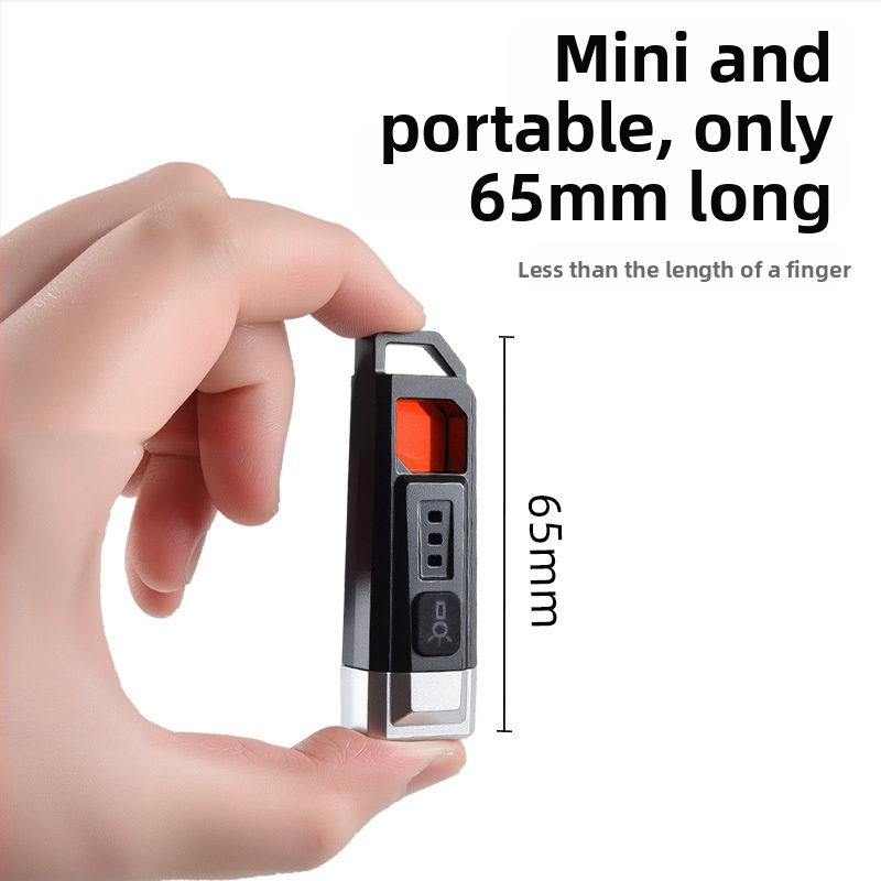 LED vaizdo kameros aptikimo žibintas – kompaktiškai nešiojamas avarinio apšvietimo lemputė, 3W, 110mAh, įkraunamas, spindulys iki 50 m