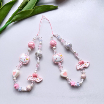 Akrüültelefoninööri karikatürse kassiga — käsitöö, mudel GLD-SL558, loominguline stiil, mitmeotstarbeline