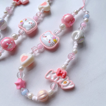 Akrüültelefoninööri karikatürse kassiga — käsitöö, mudel GLD-SL558, loominguline stiil, mitmeotstarbeline