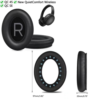 Θήκη για ακουστικά Bose QuietComfort 45 QC45, συνθετικό δέρμα, επεξεργασία OEM, συμβατό με QC45