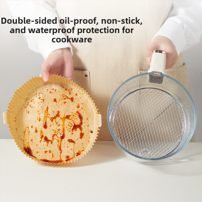 Orkaitės fritezei kepimo popierius – aliejų sugeriantis, dviejų pusių silikono dengtas kepimo popierius, skarda, 35 g/m²