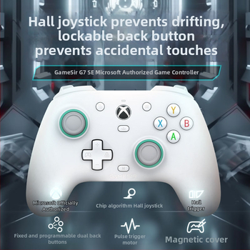 GameSir G7se drôtový ovládač pre hry, USB Type-C na Type-A, vibrácie, kompatibilný s Xbox Series X/S, Xbox One X/S, Windows 10/11 a Steam, hmotnosť 504 g