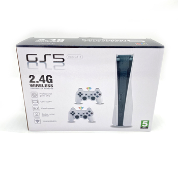 Spēļu konsoles TV izmantošanai ar HD, bezvadu 2.4G, 818 iebūvētas spēles, divi joysticki, HDMI