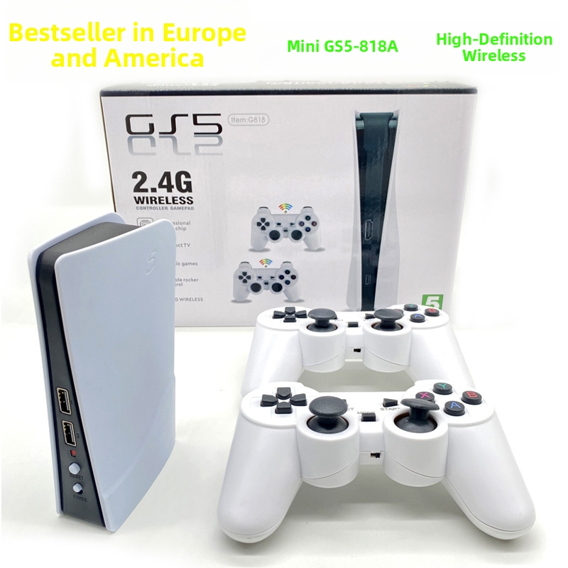 Spēļu konsoles TV izmantošanai ar HD, bezvadu 2.4G, 818 iebūvētas spēles, divi joysticki, HDMI