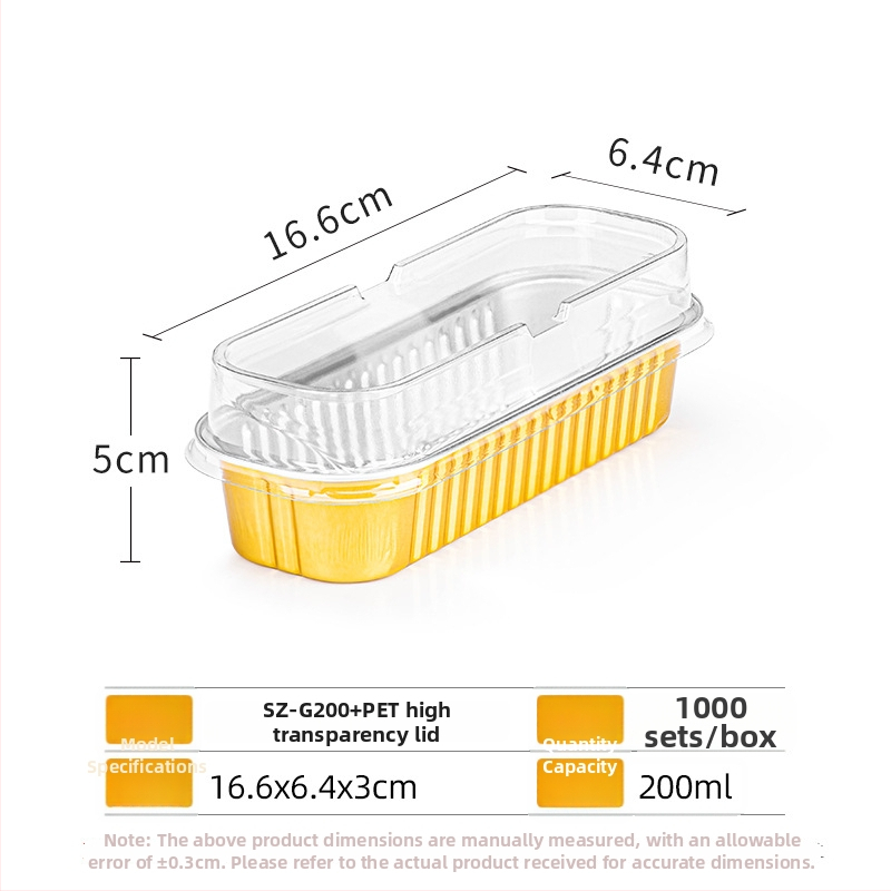 Ühekordselt kasutatav alumiiniumfooliumist toidukarp õhufriiterile, ristkülikukujuline, paksendatud, juustu ja duriani küpsetamiseks – Kaubamärk Saizhuo; Materjal: alumiiniumfoolium; Pakend: 1000 tk; Päritolu: Guangdong