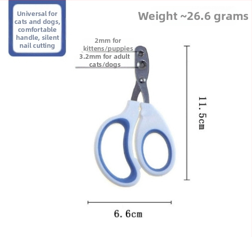 Profesionalūs nagų žirklės katėms ir šunims su dvigubo skylės dizainu ir apskritos skylės dizainu