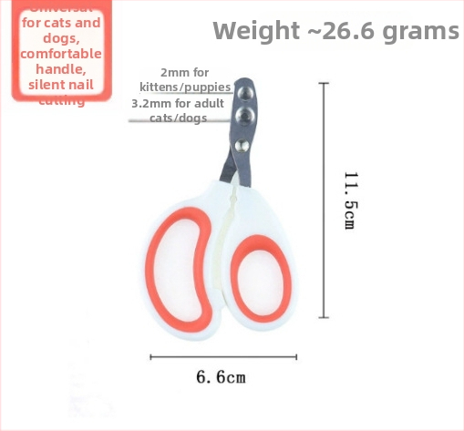 Profesionalūs nagų žirklės katėms ir šunims su dvigubo skylės dizainu ir apskritos skylės dizainu