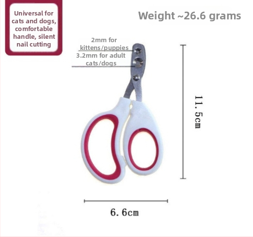 Profesionalūs nagų žirklės katėms ir šunims su dvigubo skylės dizainu ir apskritos skylės dizainu