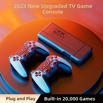 K9 domáca televízna herná konzola, 2.4G bezdrôtový dvaja hráči simulátor, 32G/64G, HDMI