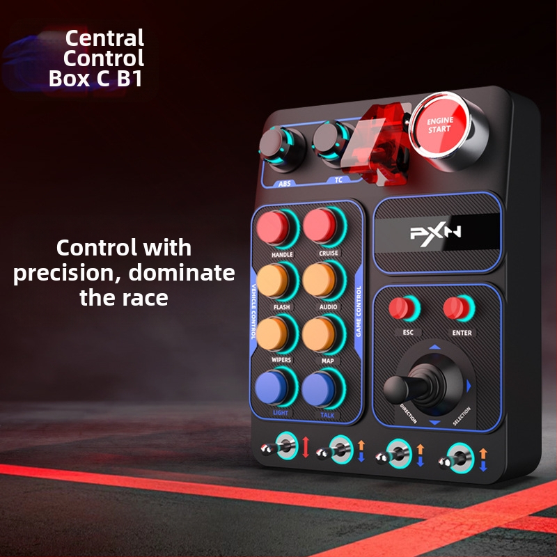 Jaunais Lashda CB1 sacīkšu simulatora centrālais vadības bloks ar USB interfeisu | Modelis Pxn-cb1 | Produkta kods Cb1