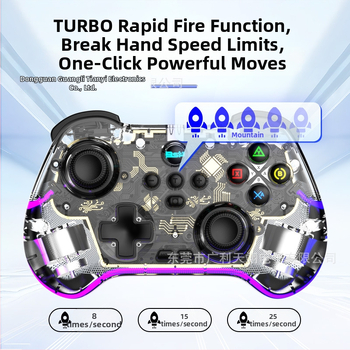 Baishipai Z01F gamepad Bluetooth cu joystick cu efect Hall și declanșator Hall, vibrații, Type-C, compatibil cu Switch, Android, iPhone și PC