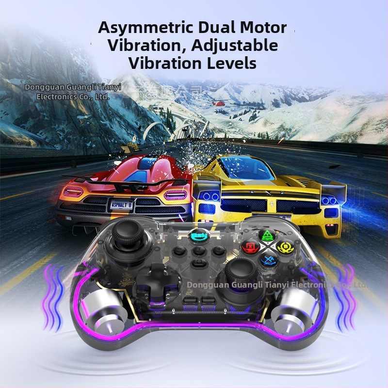 Baishipai Z01F gamepad Bluetooth cu joystick cu efect Hall și declanșator Hall, vibrații, Type-C, compatibil cu Switch, Android, iPhone și PC