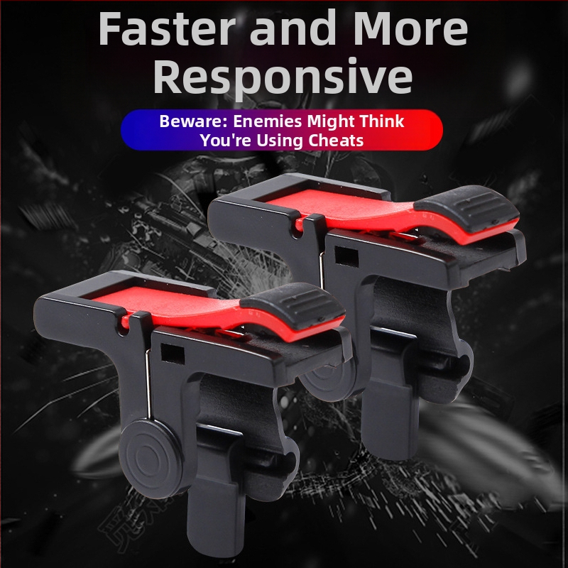 D9 mobilā spēļu kontrolleris ar triger taustiņiem un vibrāciju — plastmasas korpuss, saderīgs ar viedtālruņiem, svars 0,9