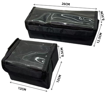 Sklopivi modularni kozmetički organizator s pregradama, odvojiv i prenosiv, PVC kućište i najlonska podstava.