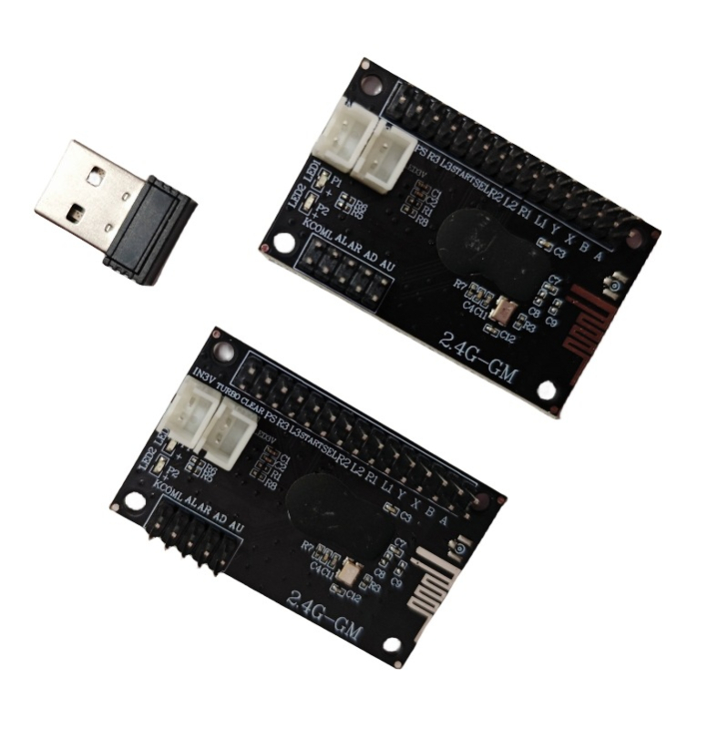 Arcade joystick PCB 2.4G bežični, USB sučelje, FR4, model 2.4G-10, 2 igrača