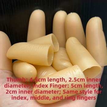 Universāli roku pirkstu aizsargi, rokām darināti, no PVC, modelis Df-121, pretslīdēšana, izturīgi pret nolietošanos, biezināti