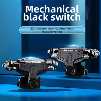 GT02 Joystick wireless pentru jocuri pe telefon, cu feedback de vibrație, aliaj șlefuit + ABS, compatibil cu iOS și Android