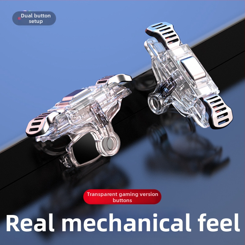 GT02 Joystick wireless pentru jocuri pe telefon, cu feedback de vibrație, aliaj șlefuit + ABS, compatibil cu iOS și Android