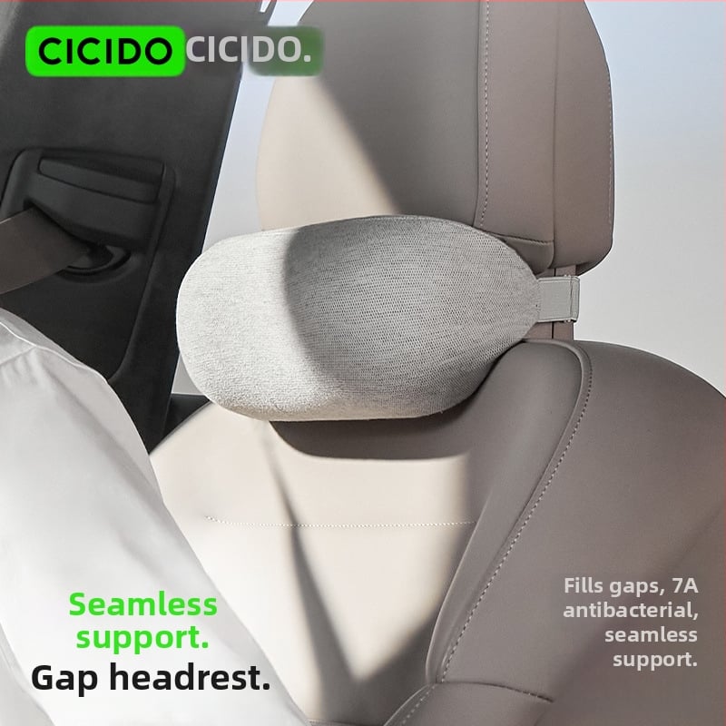 Cicido Auto krčné vankúš s pamäťovou penou, zmes pleteného materiálu, prispôsobiteľný, univerzálny, pre všetky ročné obdobia