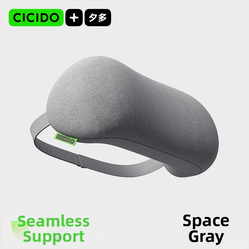 Cicido Auto krčné vankúš s pamäťovou penou, zmes pleteného materiálu, prispôsobiteľný, univerzálny, pre všetky ročné obdobia