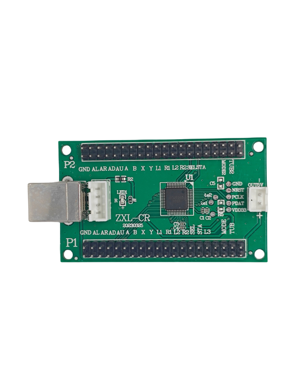 Joystick arcade cablat pentru 2 jucători, controler USB, model USB-CR01, carcasă FR4, compatibil PC/PS3/Set-Top Box/Smart TV/Android