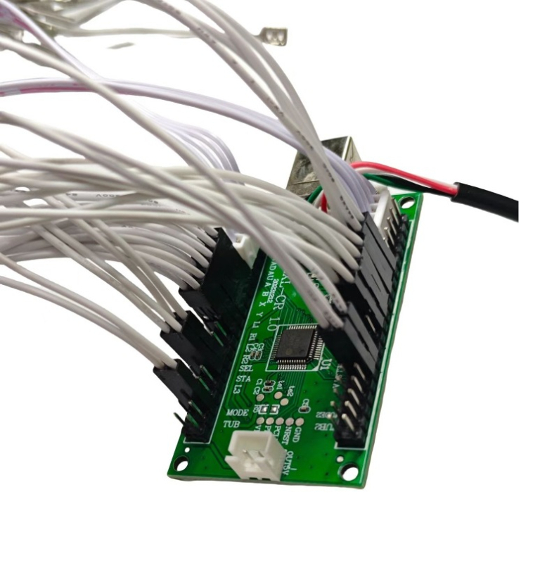 Joystick arcade cablat pentru 2 jucători, controler USB, model USB-CR01, carcasă FR4, compatibil PC/PS3/Set-Top Box/Smart TV/Android